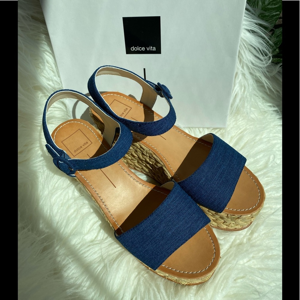 NIB Dolce Vita Dane Espadrille Wedge Sandal - Picture 6 of 16